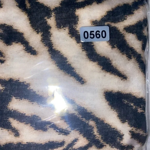 Talbots Black and Cream Zebra Print Blouse - Picture 5 of 5